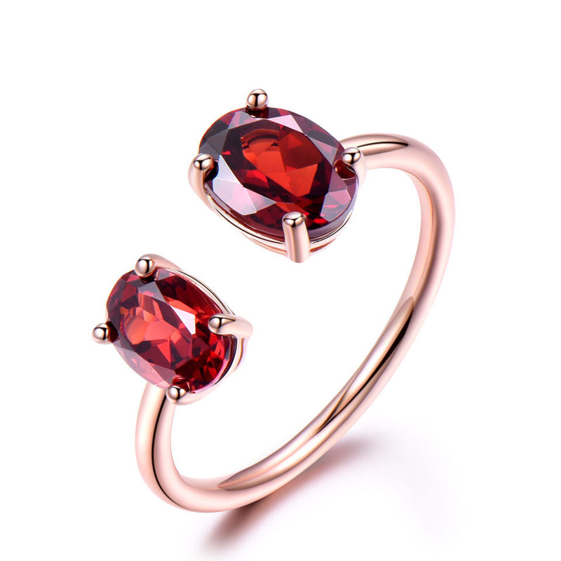 10.7ct Natural Garnet Ring 925 Sterling Silver Ring:FJD,