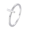 Cross Bar Copper Ring 18K Gold/Platinum Plated Ring:FJD,