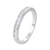 Modular Band Copper Ring With Zirconia 18K Gold/Platinum Plated:FJD,