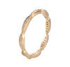 Anadem Paved  Copper  Ring With Zirconia 18K Gold/Platinum Plated:FJD,