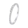 Eternity Zirconia Bar Setting Cooper Ring With 18K Gold/Platinum Plated:FJD,