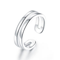 Solid 925 Sterling Silver Adjustable Band Children Jewelry Ring:FJD,