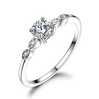 Silver 925 Jewelry Luxury Bridal Cubic Zirconia Ring:FJD,