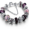 Murano Glass And Pandora Charm Crystal Swarovski Bracelet:FJD,