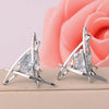 Fashion Exquisite Triangle Pierced Crystal Zircon Stud Earrings:FJD,