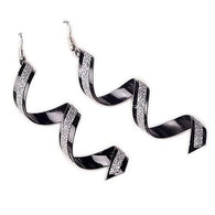 Elegant Sophisticated Twist Spiral Eardrops Dangle Hook Earrings:FJD,