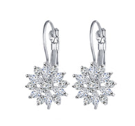 Fashion Floral Crystal Earrings:FJD,