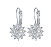 Fashion Floral Crystal Earrings:FJD,