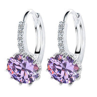 Cubic Zirconia Luxury  Swarovski Element Solitaire Earrings:FJD,