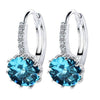 Cubic Zirconia Luxury  Swarovski Element Solitaire Earrings:FJD,