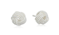 Sterling Silver Love Knot Stud Earrings:FJD,