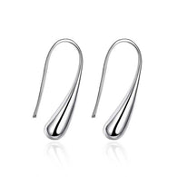 Silver Plated Raindrop Earring:FJD,