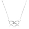 Tiny Crystal Infinity Trendy Necklace:FJD,