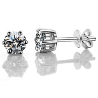 4 Claws Classic  925 Silver Stud Earrings:FJD,