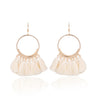 Bohemian Ethnic Fringed Tassel Earrings:FJD,