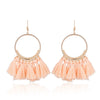 Bohemian Ethnic Fringed Tassel Earrings:FJD,