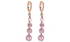 CZ stone Pierced Dangle Drop Earrings:FJD,