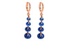 CZ stone Pierced Dangle Drop Earrings:FJD,