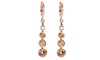 CZ stone Pierced Dangle Drop Earrings:FJD,