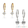 Austrian Zircon Crystal Rhinestone Shining Stud Drop Earring:FJD,