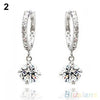 Austrian Zircon Crystal Rhinestone Shining Stud Drop Earring:FJD,