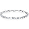 Luxury Crystal Chain Link Charm Bracelet for Women:FJD,