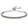 925 Silver Crystal Chain Bracelet:FJD,