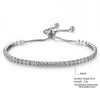 925 Silver Crystal Chain Bracelet:FJD,