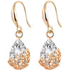 Wedding Crystal Zircon Dangle Earring:FJD,