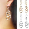 Fashion Spiral Silver Plated Dangle Drop Party Earrings:FJD,