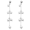 Fashion Pearl Tassel Earrings Long Personality Earrings:FJD,