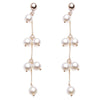 Fashion Pearl Tassel Earrings Long Personality Earrings:FJD,